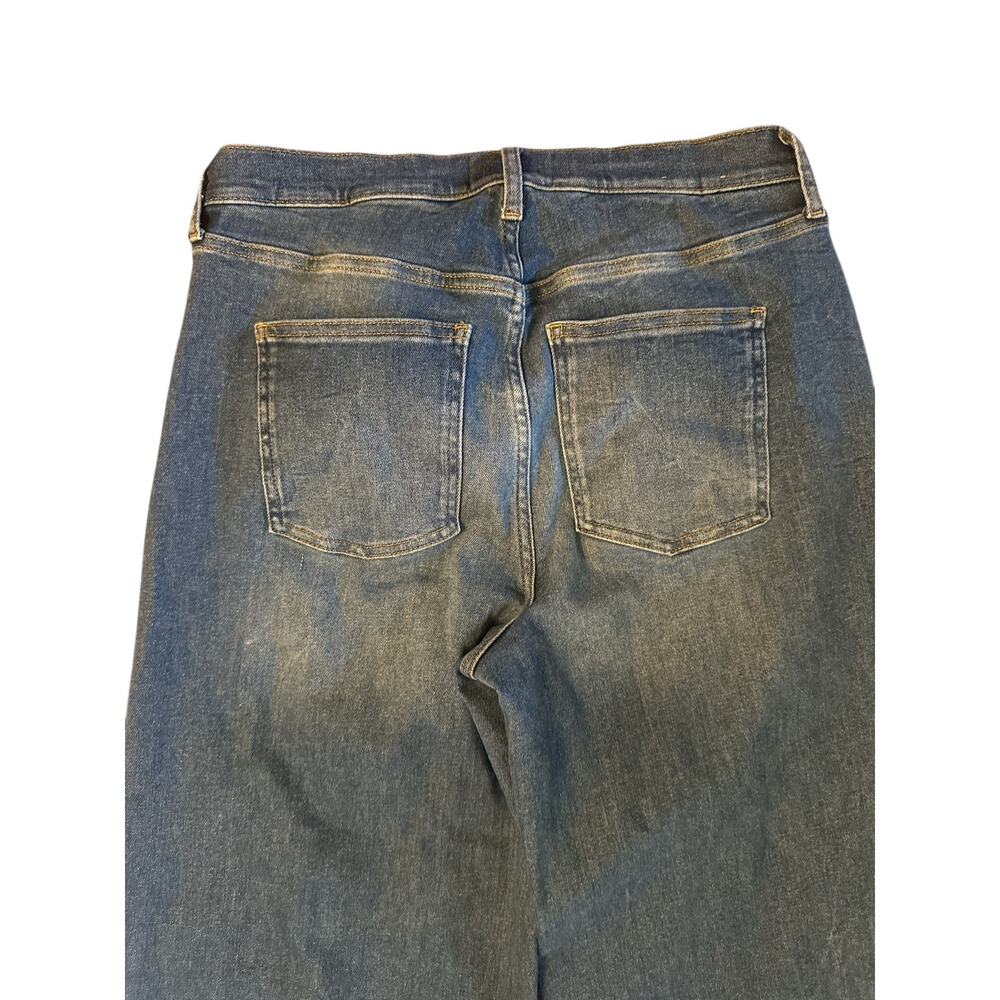 Women W30 L30 Boden R0269 High Rise Wide Leg Jeans Denim Pants Stretch Blue - Picture 5 of 7